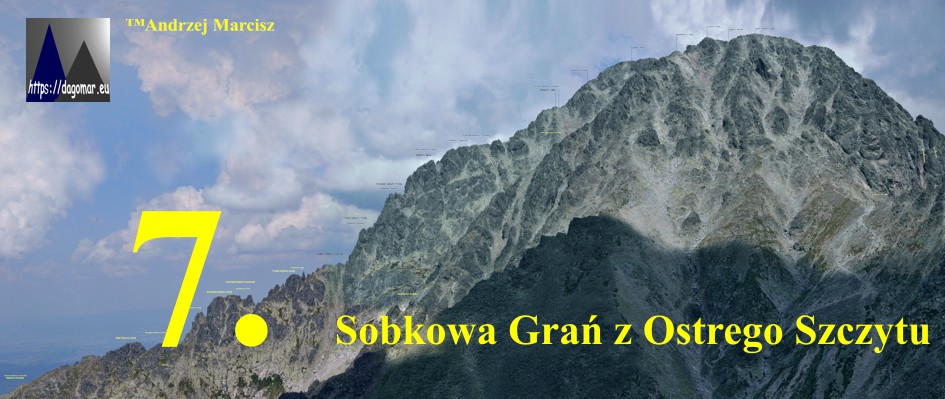 Sobkowa Grań z Ostrego Szczytu